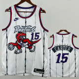 2025-26 Raptors CARTER #15 White Retro Top Quality Hot Pressing NBA Jersey