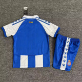 2025-26 Espanyol Home Kids Soccer Jersey
