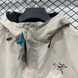 2025 ARC-TERYX Khaki Outdoor Jackets #H1003冲锋衣