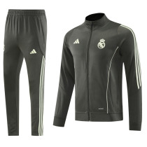 2025-26 RMA Gray Jacket Tracksuit #09
