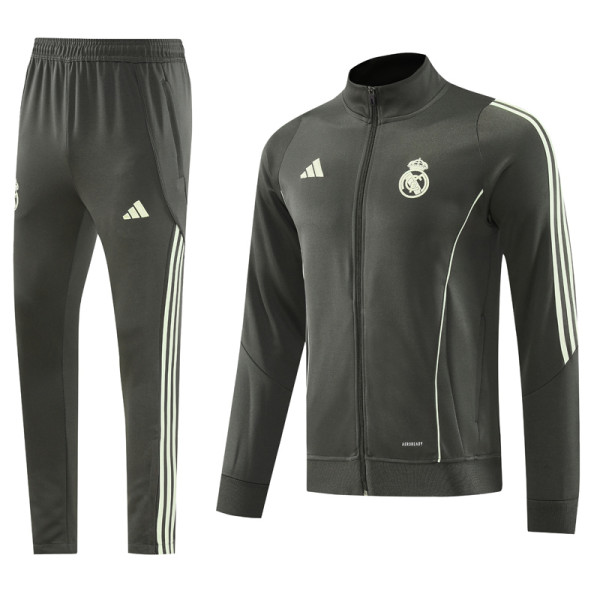 2025-26 RMA Gray Jacket Tracksuit #09