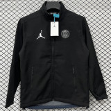 2025-26 PSG Jordan Black Outdoor Jackets #RK901软料