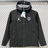 2025-26 PSG Jordan Black Outdoor Jackets #L6607软料