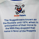 2026 Nuggets White Retro High Quality Casual T-Shirt #MN