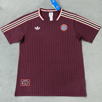 2025-26 Bayern Brown Red Casual Edition Training Shirts