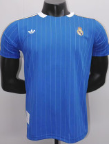 2025-26 RMA Blue Casual Edition Player Version Training Shirts