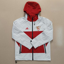 2025-26 Sevilla White Red Windbreaker