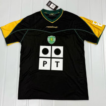 2002-2003 Sporting Lisbon Away Retro Soccer Jersey (黑色)