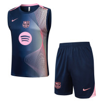 2025-26 BAR Royal blue Tank top and shorts suit #D25204