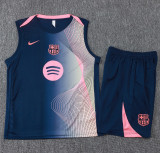 2025-26 BAR Royal blue Tank top and shorts suit #D25204