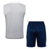 2025-26 TOT Light gray Tank top and shorts suit #D25205