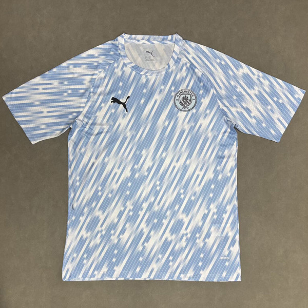 2025-26 Man City Blue White Training shirts