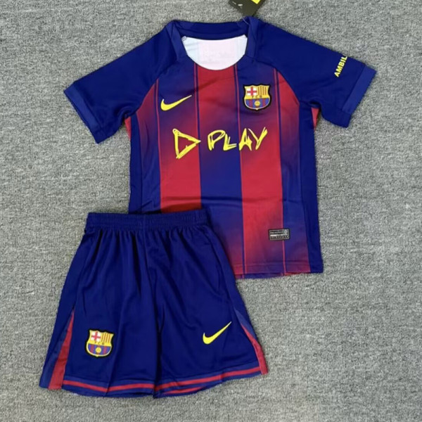 2025-26 BAR Home Derby Kids Soccer Jersey (P德比版)