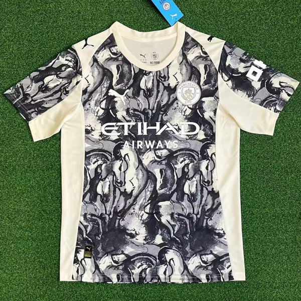2025-26 Man City Special Edition Fans Soccer Jersey (马年)