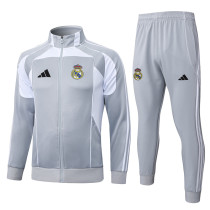 2025-26 RMA Gray Jacket Tracksuit #A2596