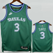 2025-26 Dallas Mavericks DAVIS #3 Green Retro Top Quality Hot Pressing NBA Jersey