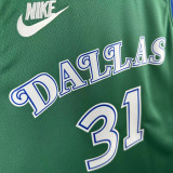 2025-26 Dallas Mavericks THOMPSON #31 Green Retro Top Quality Hot Pressing NBA Jersey