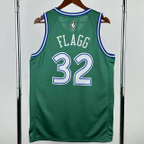 2025-26 Dallas Mavericks FLAGG #32 Green Retro Top Quality Hot Pressing NBA Jersey