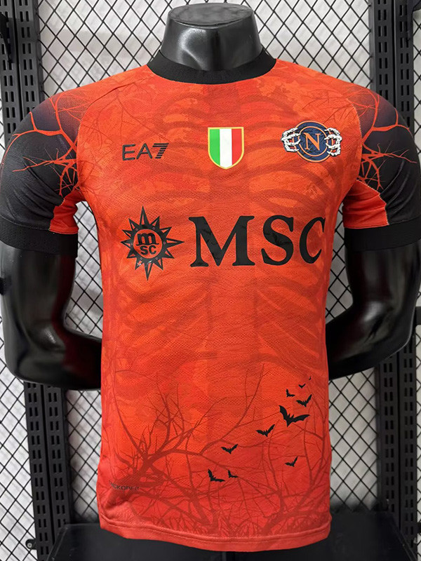 2025-26 Napoli Halloween Orange Player Version Soccer Jersey