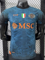 2025-26 Napoli Halloween Blue Player Version Soccer Jersey