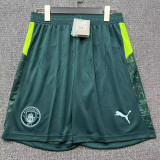 2025-26 Man City Green Third Shorts Pants