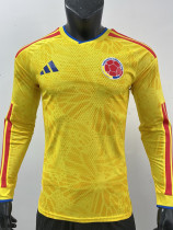 2026-27 Colombia Home Long Sleeve Player Version Soccer Jersey (长袖球员)