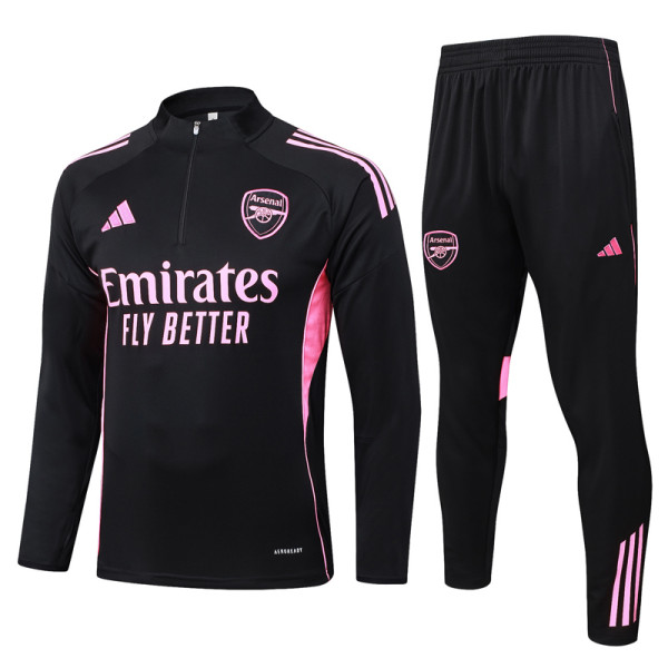 2025-26 ARS Black Half Pull Tracksuit #B25116(半拉链)
