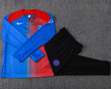 2025-26 PSG Blue Red Half Pull Tracksuit # B25118(半拉链)