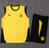 2025-26 Dortmund Yellow Tank top and shorts suit #D25215