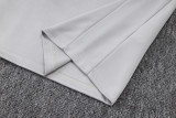 2025-26 TOT Light gray Half Pull Tracksuit #B25117(半拉链)