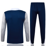 2025-26 TOT Royal blue Half Pull Tracksuit #B25111(半拉链)