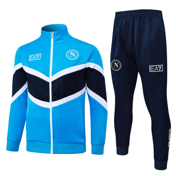 2025-26 Napoli Lake blue Jacket Tracksuit #A2599