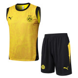 2025-26 Dortmund Yellow Tank top and shorts suit #D25215
