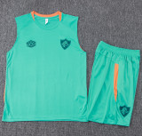 2025-26 Fluminense Green Tank top and shorts suit #D25217