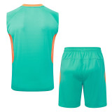 2025-26 Fluminense Green Tank top and shorts suit #D25217