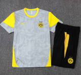 2025-26 Dortmund Light gray Training Short Suit #D25212
