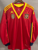 2013-2014 Spain Home Long Sleeve Retro Soccer Jersey (长袖)