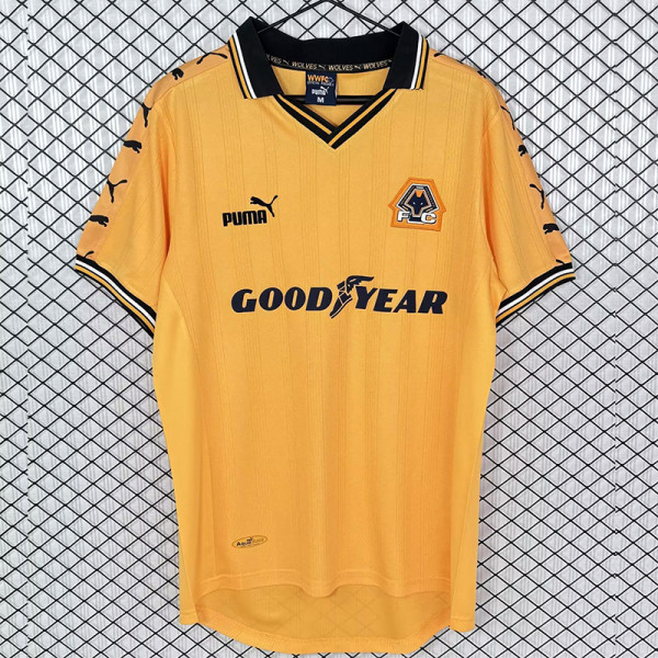 1998-1999 Wolves Home Retro Soccer Jersey