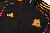 2025-26 Roma Black Jacket Tracksuit #07