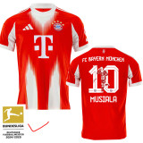 2025-26 Bayern Home Print Special Edition Photo Number Fans Soccer Jersey