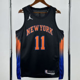 2025-26 KNICKS BRUNSON #11 Black Top Quality Hot Pressing NBA Jersey