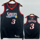 2025-26 76ERS IVERSON #3 Black Top Quality Hot Pressing NBA Jersey (V领)