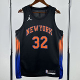 2025-26 KNICKS TOWNS #32 Black Top Quality Hot Pressing NBA Jersey
