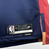 2025-26 Cleveland Cavaliers JAMES #23 Royal blue Retro Top Quality Hot Pressing NBA Jersey (V领)