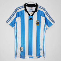 1998 Argentina Home Retro Soccer Jersey