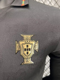 2025-26 Portugal Black Special Edition Long Sleeve Player Version Soccer Jersey (长袖球员)