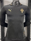 2025-26 Portugal Black Special Edition Long Sleeve Player Version Soccer Jersey (长袖球员)