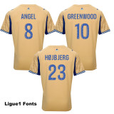 2025-26 Marseille Earthy Yellow 1:1 Fans Soccer Jersey