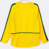 2002 Brazil Home Long Sleeve Retro Soccer Jersey (长袖)