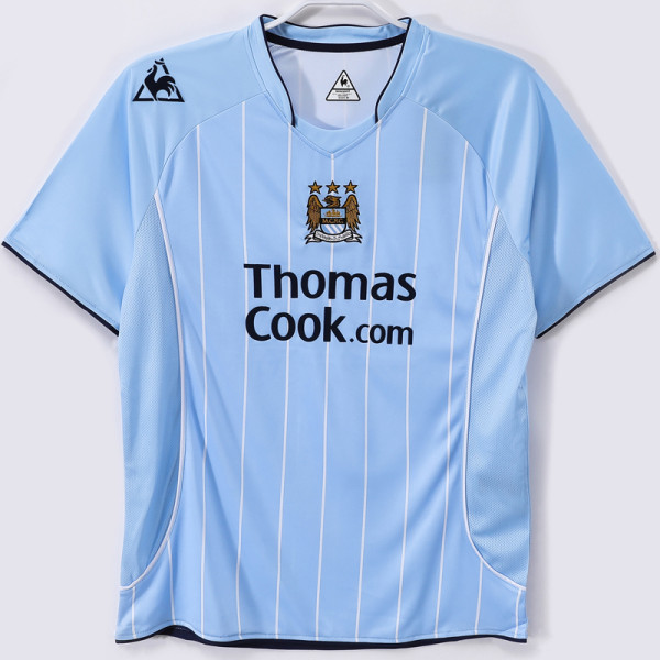2007-2008 Man City Home Retro Soccer Jersey